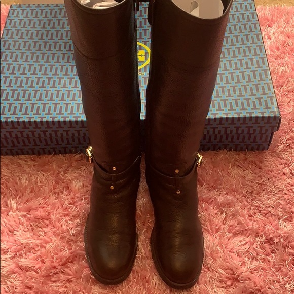 Tory Burch Marlene Riding Boot Size 8.5 - Picture 5 of 8
